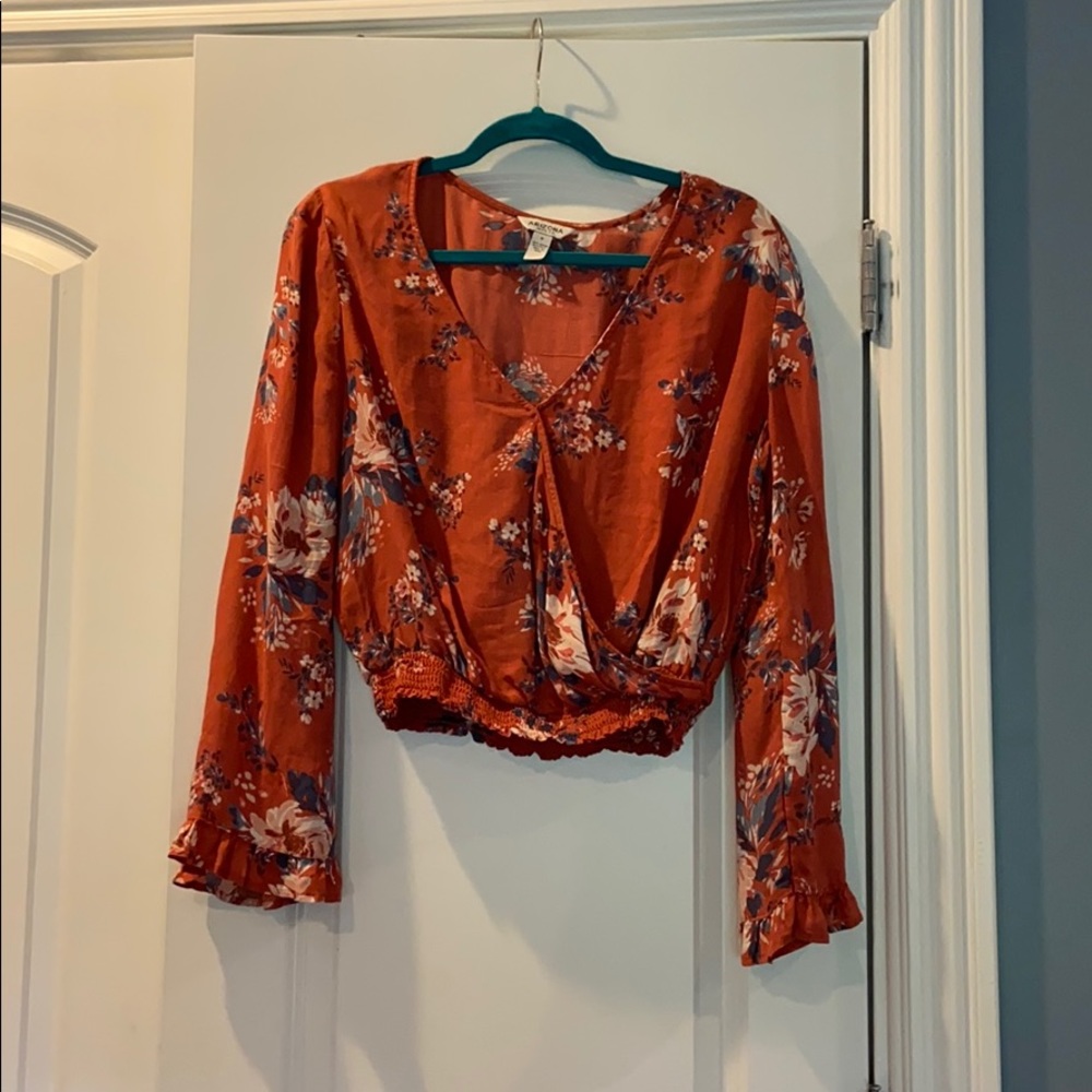 flowy patterned long sleeve